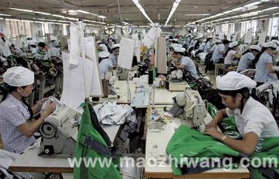 我国纺织服装业赴越南开工厂投资成本高